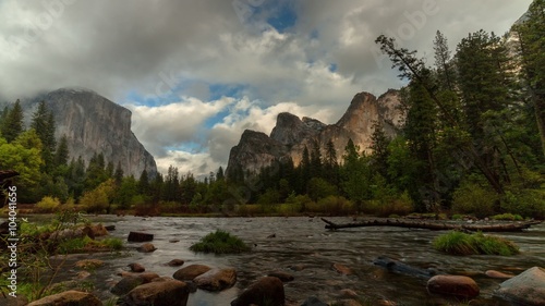 Yosemite Valley View - Motion control time lapse of Valley View in Yosemite National Park.