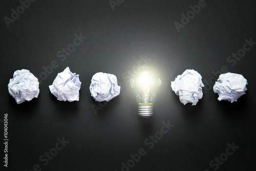 Light bulb idea photo