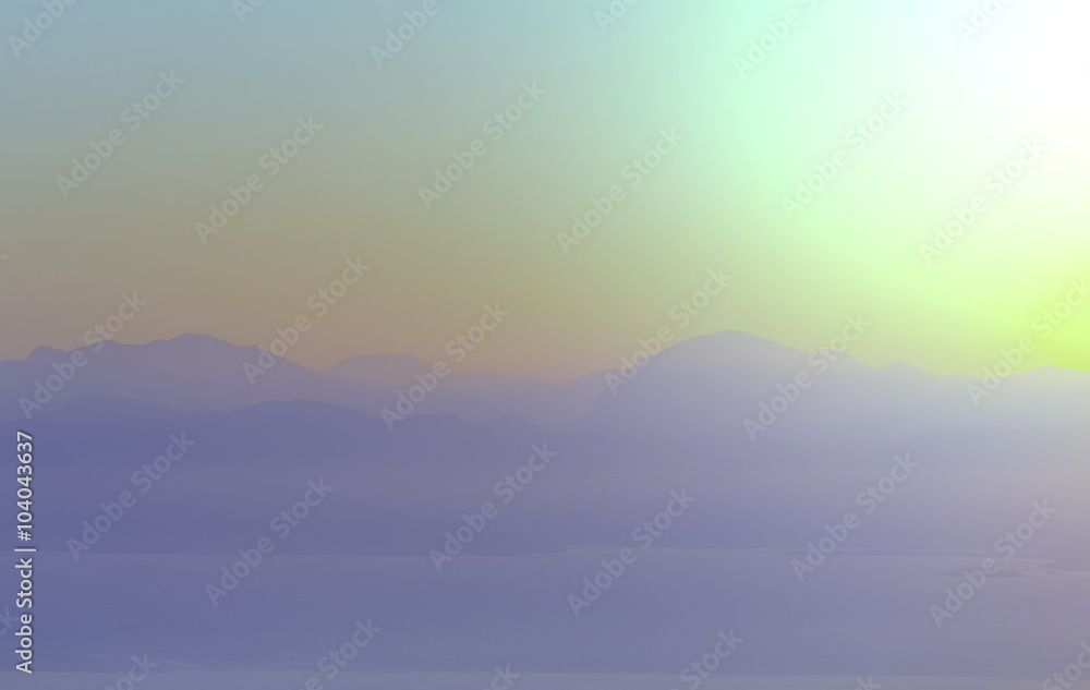 Fototapeta premium Greece sunset