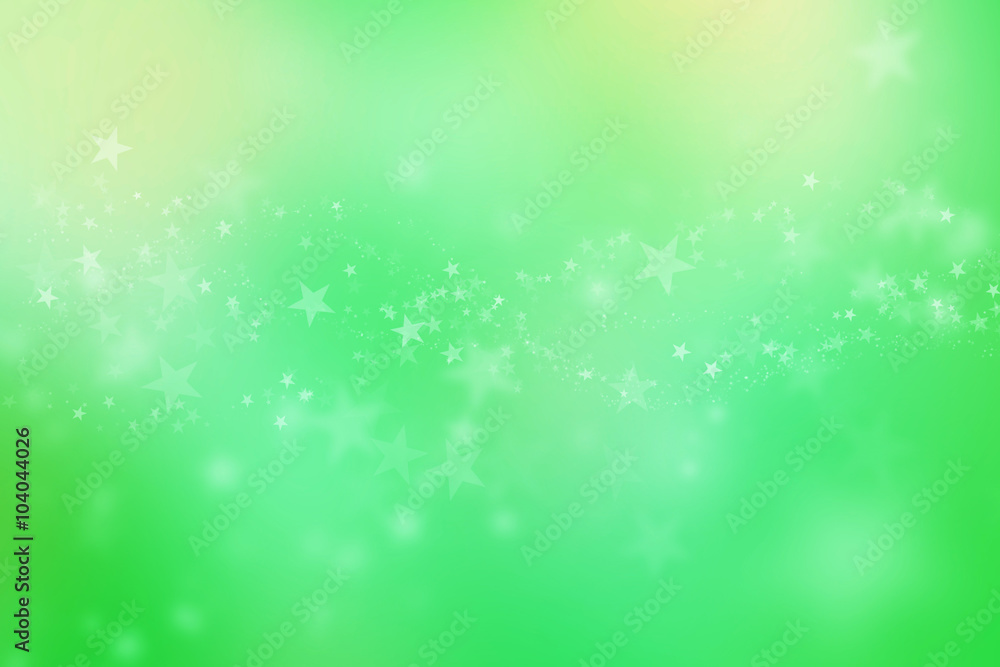 Natural forest bokeh star