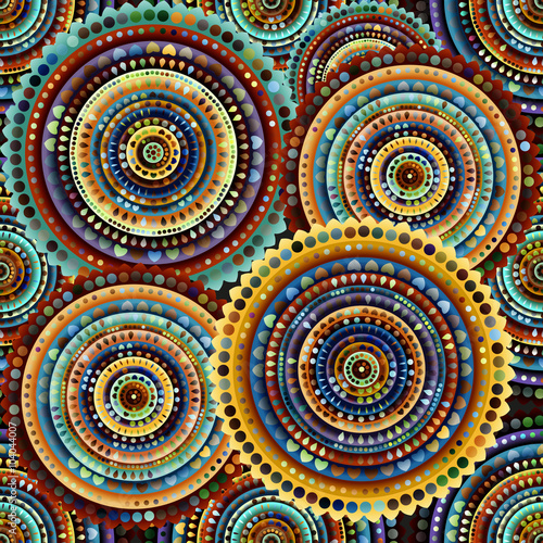 Abstract circles pattern