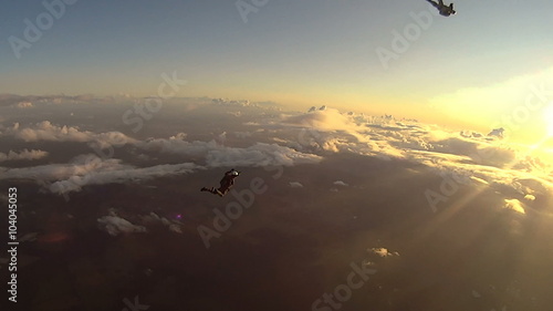 Skydiver jumping from the Airplane photo