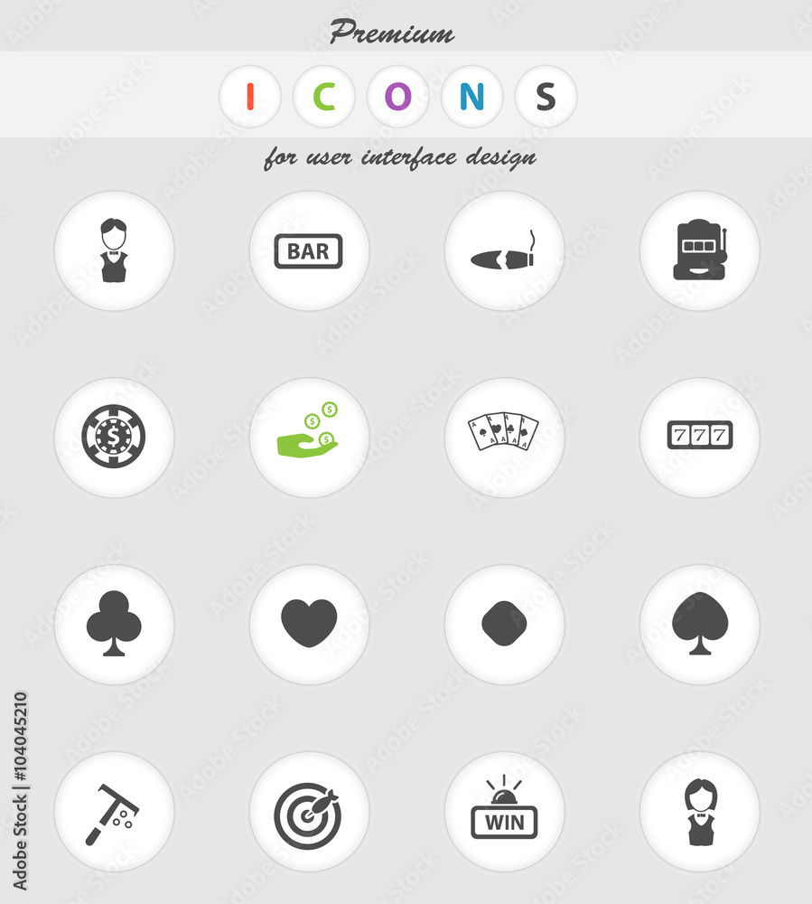 Casino simply icons Casino simply icons