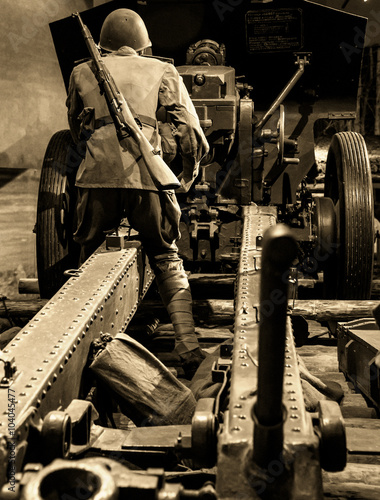 Obraz na płótnie Reconstruction of the World War 2