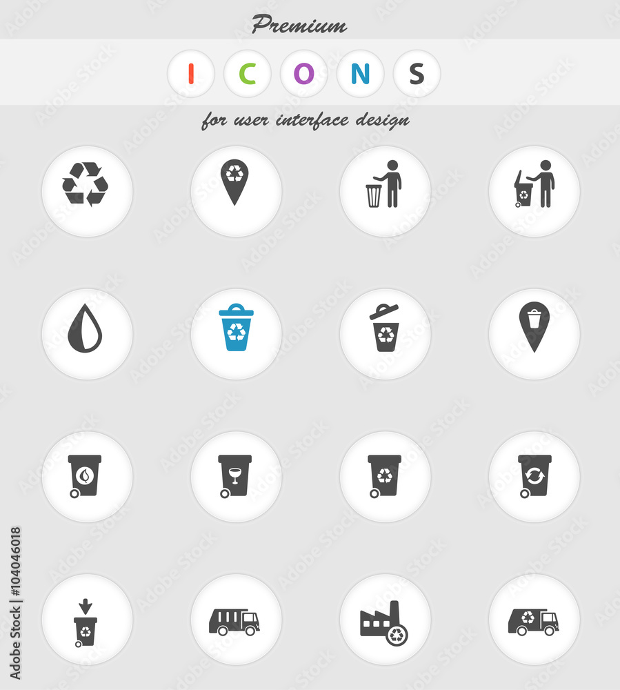 Garbage simply icons Garbage simply icons