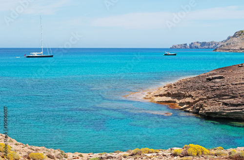 Mallorca, Isole Baleari, Spagna: la macchia mediterranea sul sentiero dalla spiaggia di Cala Torta alla spiaggia di Cala Mitjana, 6 giugno 2012 © Naeblys