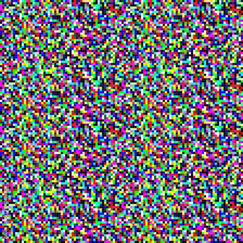 Seamless color pixels background. Noise