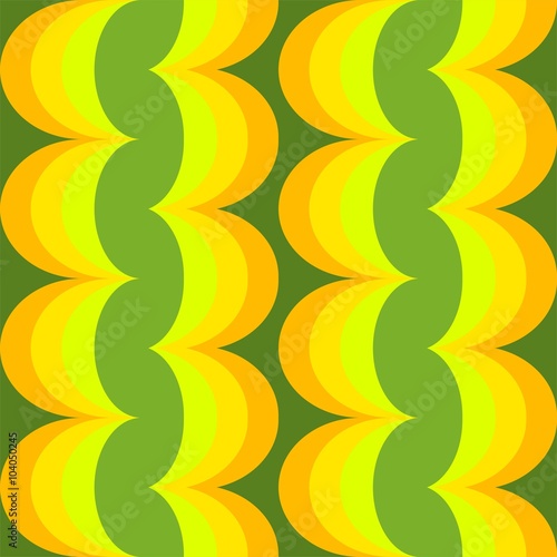 wunderschönes Ornament Design Muster für Tapeten, Stoff, Geschenkpapier -Druck als Hintergrund für Web-Seiten, Farbe: grün gelb