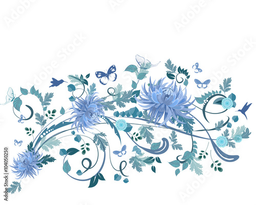 Fototapeta Naklejka Na Ścianę i Meble -  elegant floral design