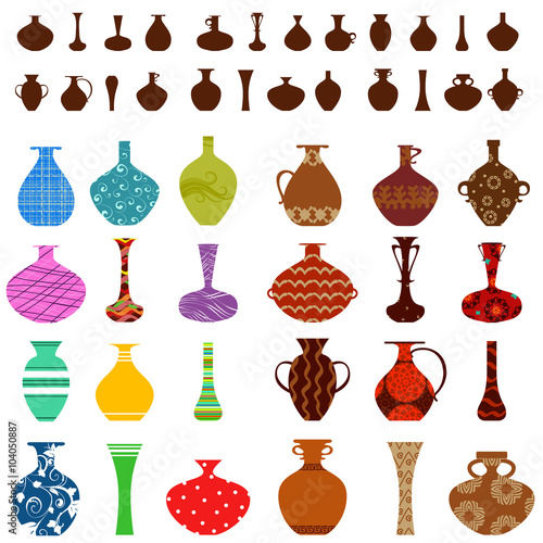 collection of vases for your design