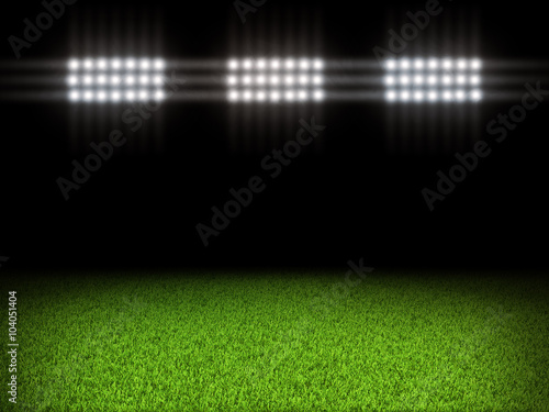 Football field and bright lights © cherezoff