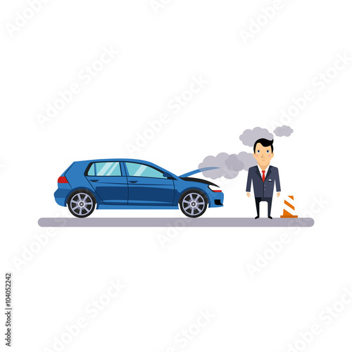 Car and Transportation Fritz. Vector Illustration