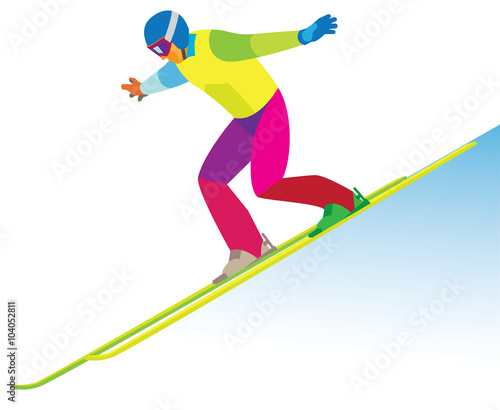 Young ski jumper landed safely