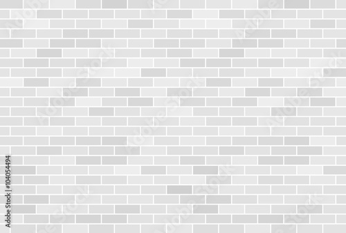 White brick wall background - Vector
