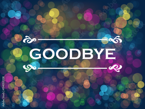 "GOODBYE" Card