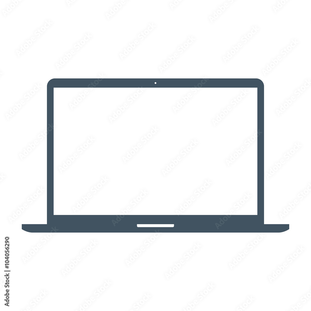 laptop icon on the white background. stock vector illustration eps10 laptop icon on the white background. stock vector illustration eps10