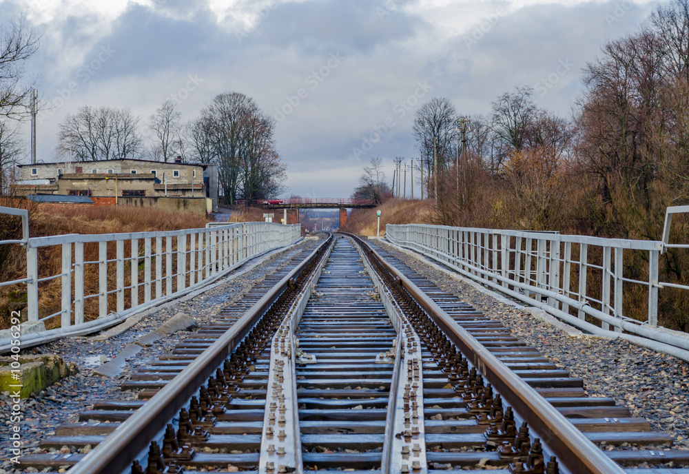 Fototapeta premium Railway bridge.