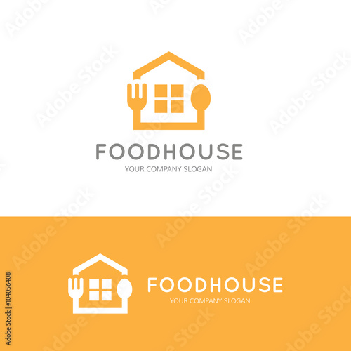 food house logo,restaurant logo,bistro logo,canteen logo,cafe logo,vector logo template 