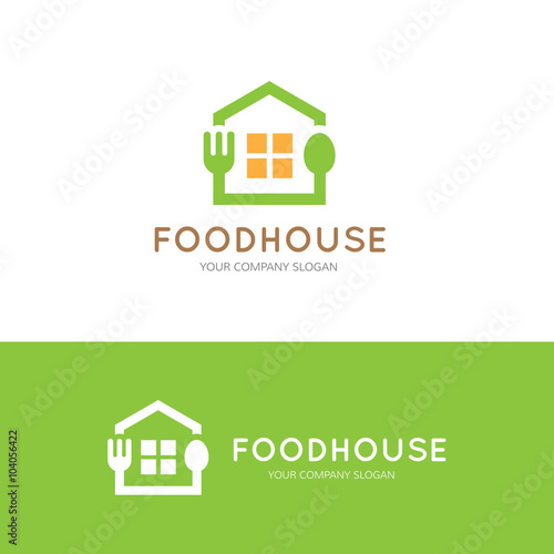 food house logo,restaurant logo,bistro logo,canteen logo,cafe logo,vector logo template 