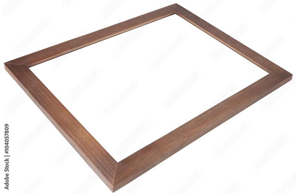 wooden frame isolated on white background wooden frame isolated on white background