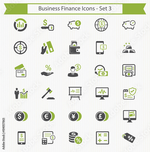 Business Finance Icons - Set 3