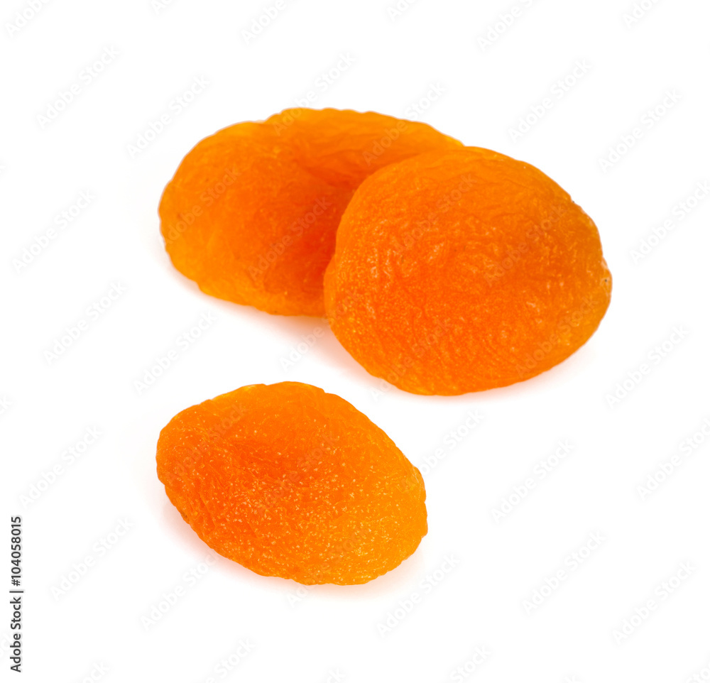dried apricot isolated on white dried apricot isolated on white