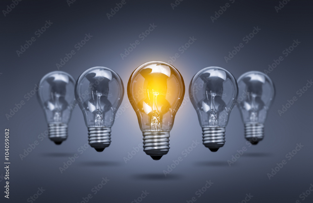 Light bulb lamps on a colour background. Light bulb lamps on a colour background.