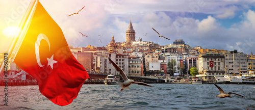 Photography Istanbul the capital of Turkey, eastern tourist city.