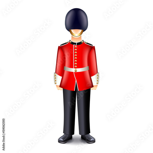 London guard isolated on white vector