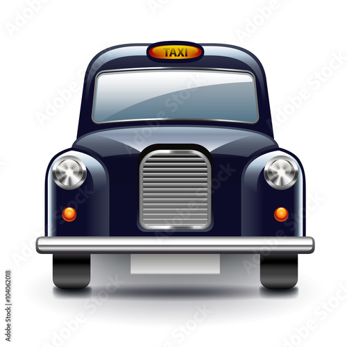 London taxi isolated on white vector