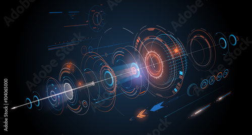 Abstract futuristic design background