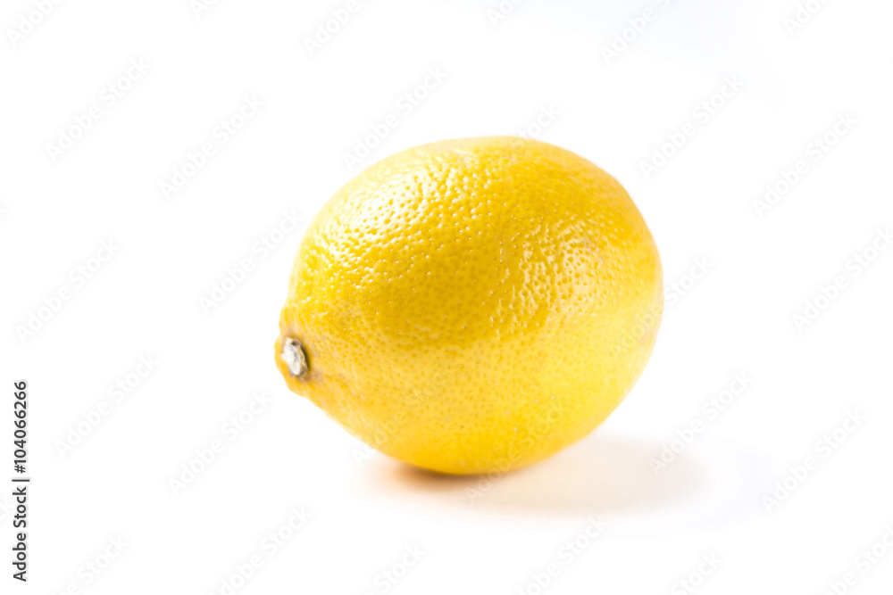 One lemon isolated on white background One lemon isolated on white background