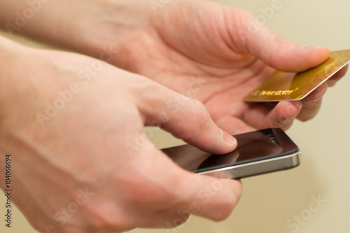 credit card and mobile
