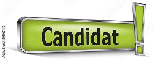 Candidat sur panneau ver