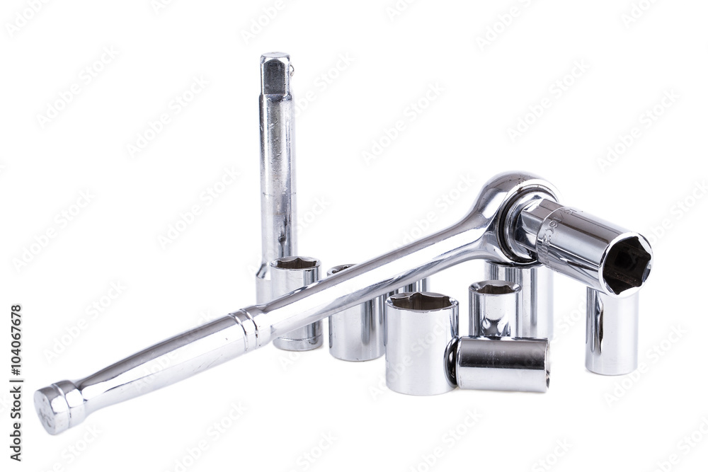 Working tools isolated on a white background. Working tools isolated on a white background.