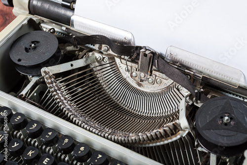 Old vintage antique typewriter machine