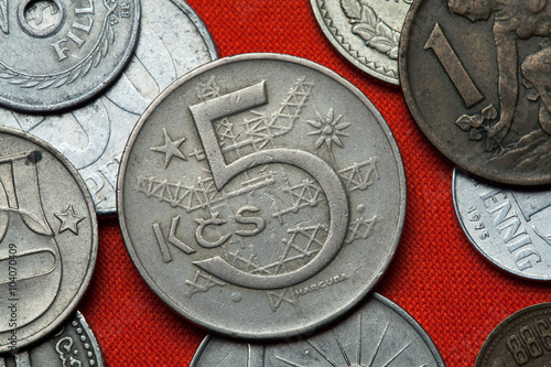 Coins of the Czechoslovak Socialist Republic photo