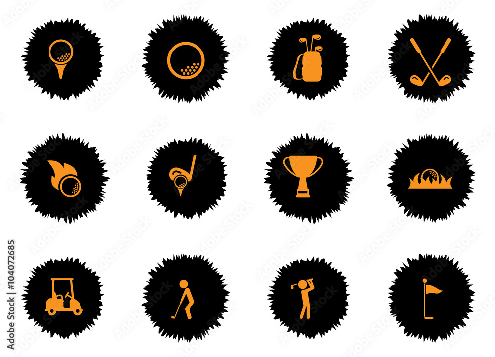 Golf simply icons Golf simply icons