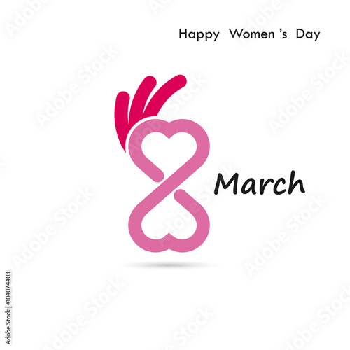 Wallpaper Mural Creative 8 March logo vector design  Torontodigital.ca