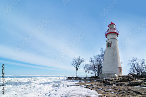 Marblehead Lighthouse Winter Scene © Michael Shake