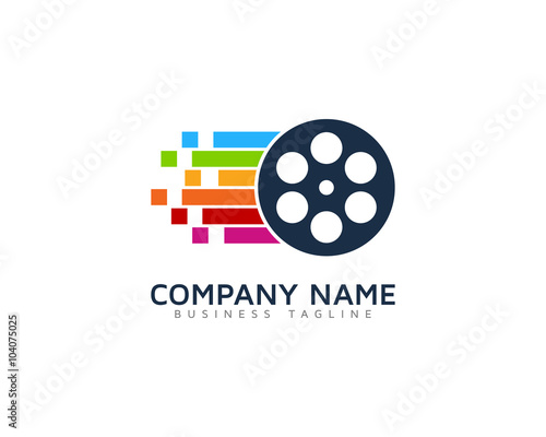 Video Reel Logo Design Template