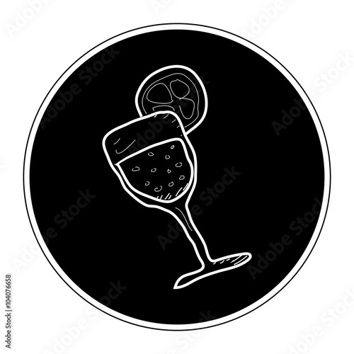Simple doodle of a cocktail
