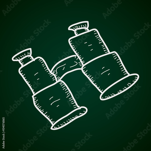 Simple doodle of a pair of binoculars