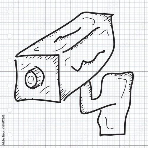 Simple doodle of a security camera