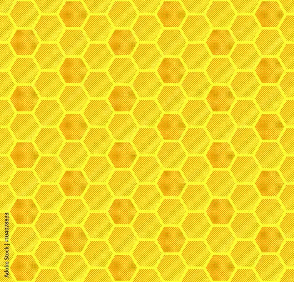 Seamless honeycomb pattern.