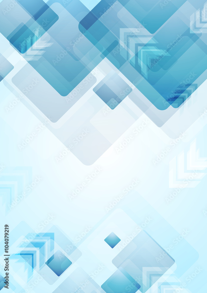 Tech geometric background with squares and arrows Tech geometric background with squares and arrows