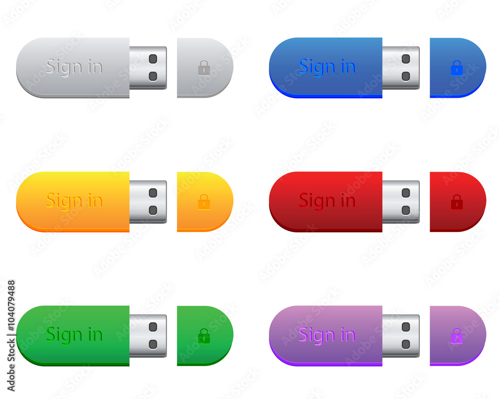 flash drives in different colors flash drives in different colors