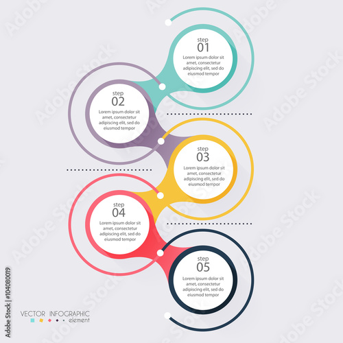 Vector colorful info graphics for your business presentations. C