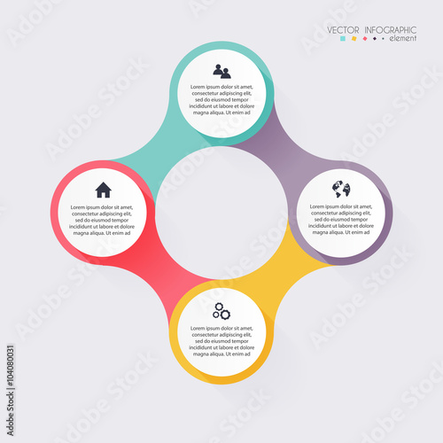 Vector colorful info graphics for your business presentations. C