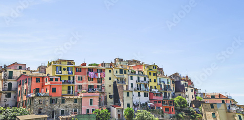 Corniglia , typical and characteristic village of the National Park of Cinque Terre.